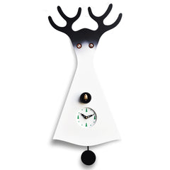  Cuckoo Clock - 'Cucu Stelvio' Cuckoo Clock (Black & white) by Pirondini - Cuckoo Collections