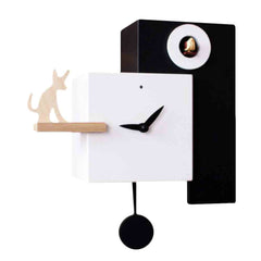  Cuckoo Clock - 'Cucu The Guardian' Cuckoo Clock (White & Black) by PIrondini - Cuckoo Collections