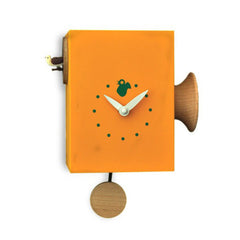  Cuckoo Clock - 'Cucu Trombettino' Cuckoo Clock (Yellow-Orange) by Pirondini - Cuckoo Collections