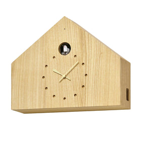 'Cuculo Felice' Cuckoo Clock (Light wood) by Lemnos