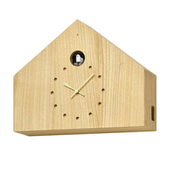 'Cuculo Felice' Cuckoo Clock (Light wood) by Lemnos