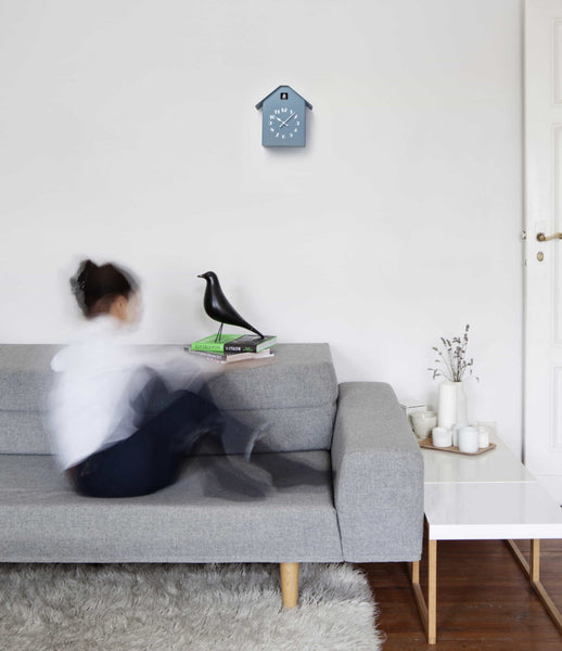 'Dachs Cuckoo' Table/Wall Cuckoo Clock (Blue) by Lemnos