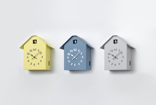 'Dachs Cuckoo' Table/Wall Cuckoo Clock (Yellow) by Lemnos