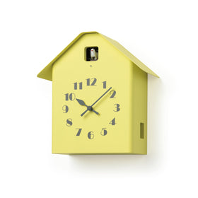 'Dachs Cuckoo' Table/Wall Cuckoo Clock (Yellow) by Lemnos