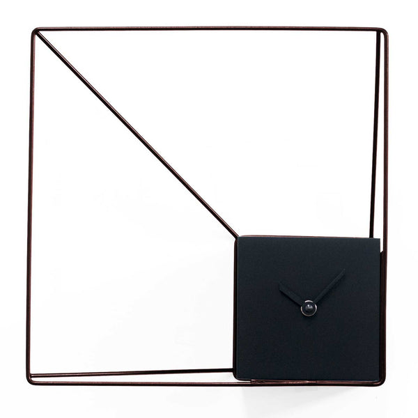  Clock - 'Deep Frame' (Bronze & Black) Clock by Progetti - Cuckoo Collections