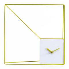  Clock - 'Deep Frame' (Green & White) Clock by Progetti - Cuckoo Collections