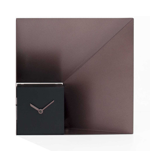  Clock - 'Deep Steel' (Bronze & Black) Clock by Progetti - Cuckoo Collections
