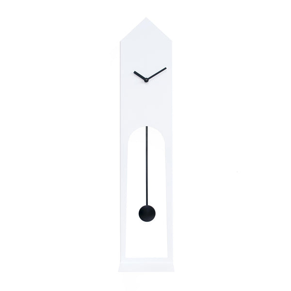  Clock - 'Don Bell' (White) Pendulum Clock by Progetti - Cuckoo Collections