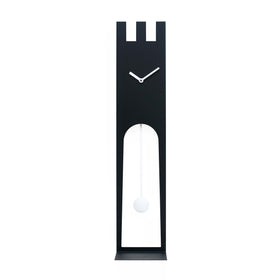  Clock - 'Don Castle' (Black) Pendulum Clock by Progetti - Cuckoo Collections