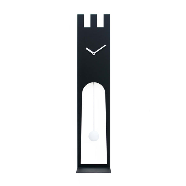  Clock - 'Don Castle' (Black) Pendulum Clock by Progetti - Cuckoo Collections