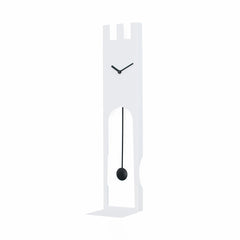  Clock - 'Don Castle' (White) Pendulum Clock by Progetti - Cuckoo Collections