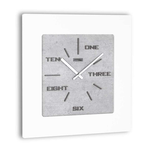  Clock - 'Essentia Big' Wall Clock (Light Grey) by Incantesimo Design - Cuckoo Collections