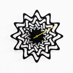  Clock - 'Flux' (Black) Clock by Progetti - Cuckoo Collections