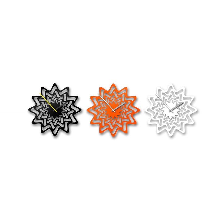 'Flux' (Black) Clock by Progetti - Cuckoo Collections