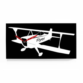  Clock - 'Flyer' (Black & White) Clock by Progetti - Cuckoo Collections