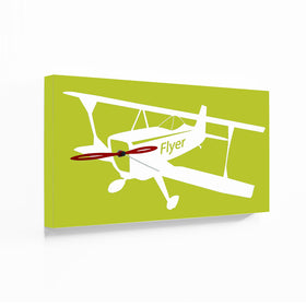  Clock - 'Flyer' (Green & White) Clock by Progetti - Cuckoo Collections