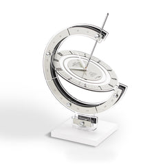  Clock - 'Greenwich Armillary' Table clock  (Chrome) by Incantesimo Design - Cuckoo Collections
