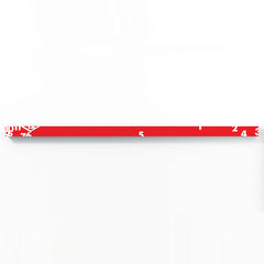  Clock - 'Ill Tempo Stringe Horizontal' (Red) Clock by Progetti - Cuckoo Collections