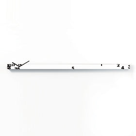  Clock - 'Ill Tempo Stringe Horizontal' (White) Clock by Progetti - Cuckoo Collections