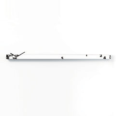  Clock - 'Ill Tempo Stringe Horizontal' (White) Clock by Progetti - Cuckoo Collections