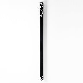  Clock - 'Ill Tempo Stringe Vertical' (Black) Clock by Progetti - Cuckoo Collections