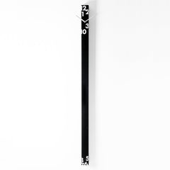  Clock - 'Ill Tempo Stringe Vertical' (Black) Clock by Progetti - Cuckoo Collections