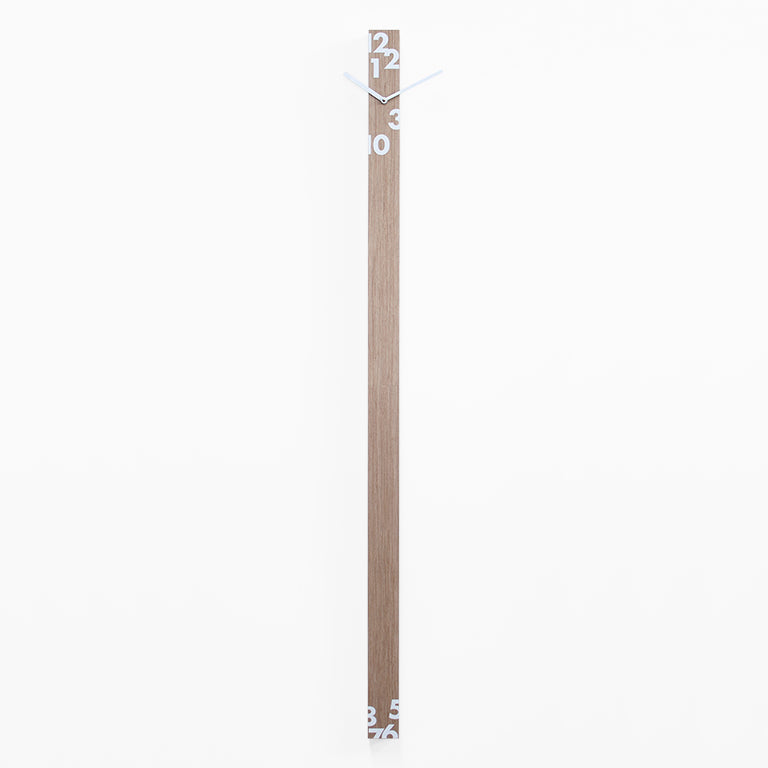 'Ill Tempo Stringe Vertical' (Light Wood) Clock by Progetti - Cuckoo ...