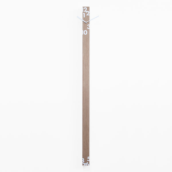  Clock - 'Ill Tempo Stringe Vertical' (Light Wood) Clock by Progetti - Cuckoo Collections