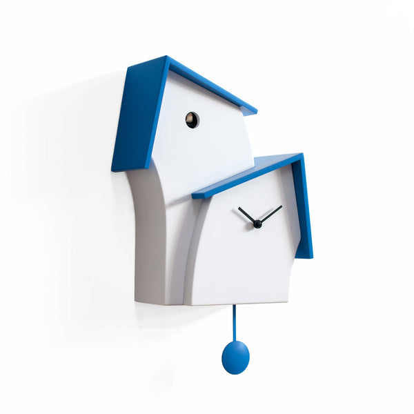  Cuckoo Clock - 'Jazz Time' Cuckoo Clock (Blue & White) by Progetti - Cuckoo Collections