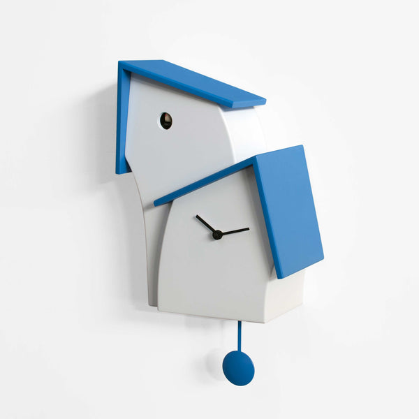  Cuckoo Clock - 'Jazz Time' Cuckoo Clock (Blue & White) by Progetti - Cuckoo Collections