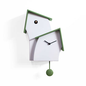 Cuckoo Clock - 'Jazz Time' Cuckoo Clock (Green & White) by Progetti - Cuckoo Collections