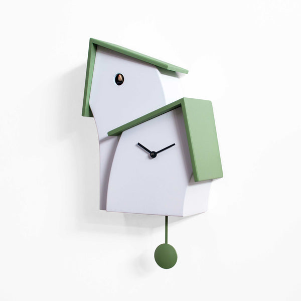  Cuckoo Clock - 'Jazz Time' Cuckoo Clock (Green & White) by Progetti - Cuckoo Collections
