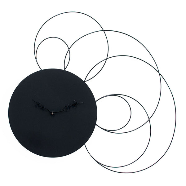  Clock - 'Liberty' (Black) Wall Clock by Progetti - Cuckoo Collections