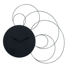  Clock - 'Liberty' (Black) Wall Clock by Progetti - Cuckoo Collections