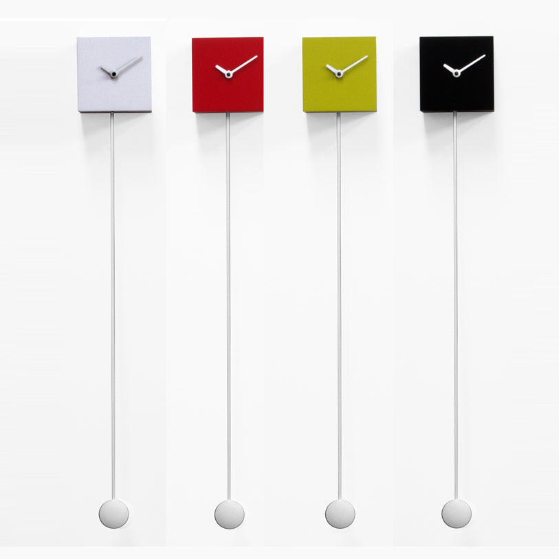'Long Time' (Green) Pendulum Clock by Progetti - Cuckoo Collections