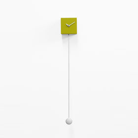  Clock - 'Long Time' (Green) Pendulum Clock by Progetti - Cuckoo Collections