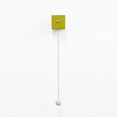  Clock - 'Long Time' (Green) Pendulum Clock by Progetti - Cuckoo Collections
