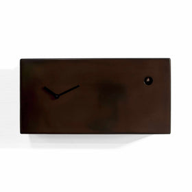  Cuckoo Clock - 'Metallic Chic' Rectangle Cuckoo Clock (Bronze) by Progetti - Cuckoo Collections