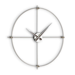  Clock - 'Omnus' Wall Clock (Silver & 'wenge' wood dial) by Incantesimo Design - Cuckoo Collections