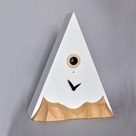  Cuckoo Clock - 'Cucu Cervino' Cuckoo Clock (White & Natural Wood) by Pirondini - Cuckoo Collections
