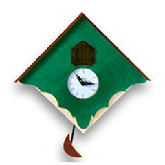 Cuckoo Clock - 'Cucu Chalet' Cuckoo Clock (Green) by Pirondini - Cuckoo Collections