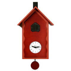  Cuckoo Clock - ‘Cucu Lac’ Cuckoo Clock (Rusty & Cherry Red) by Pirondini - Cuckoo Collections
