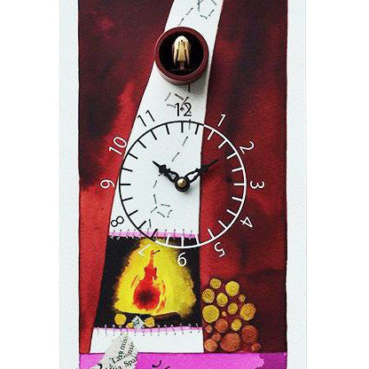  Cuckoo Clock - 'Cucu Le Monachine' Cuckoo Clock  (Print) by Pirondini - Cuckoo Collections