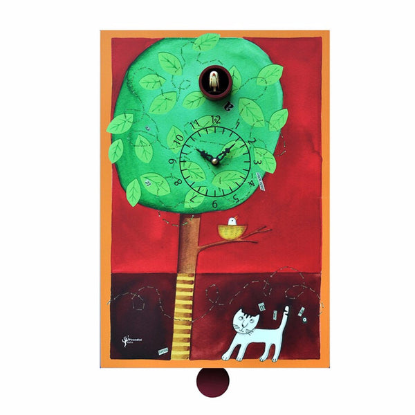  Cuckoo Clock - 'Cucù Sul ramo' Cuckoo Clock (Print) by Pirondini - Cuckoo Collections