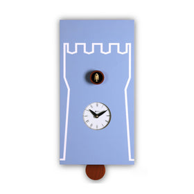  Cuckoo Clock - 'Cucu Torre' Cuckoo Clock (Light Blue) by Pirondini - Cuckoo Collections