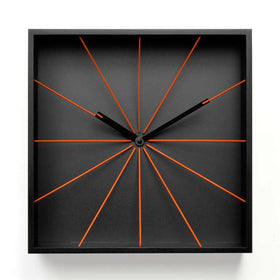  Clock - 'Prospettivo' (Black) Clock by Progetti - Cuckoo Collections