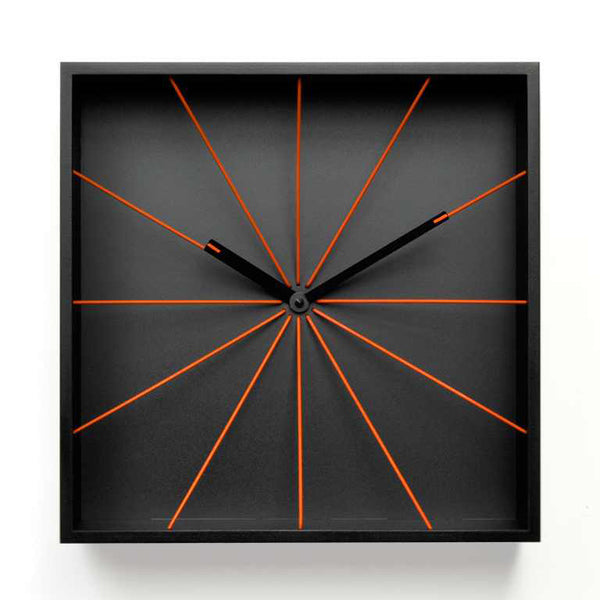  Clock - 'Prospettivo' (Black) Clock by Progetti - Cuckoo Collections
