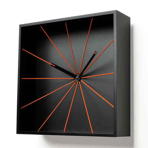  Clock - 'Prospettivo' (Black) Clock by Progetti - Cuckoo Collections