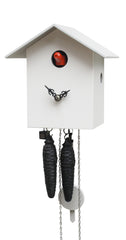  Cuckoo Clock - 'Bird Box' Modern Art Style Cuckoo Clock 1-day movement (White) by Rombach & Haas - Cuckoo Collections