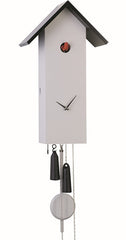  Cuckoo Clock - 'Bird House' Modern Art Style Cuckoo Clock 1 day movement (Grey) by Rombach & Haas - Cuckoo Collections
